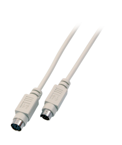 Mouse/keyboard extension cable, 2x PS/2, female/male, 2.0m, beige