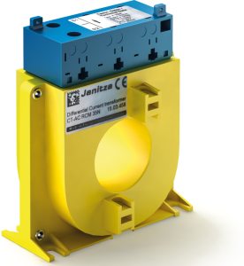 Plug-on differential current transformer, for cables 35 mm, (W x H x D) 92 x 113 x 56 mm, CT-AC RCM 35N