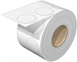 Polyester Device marker, (L x W) 56 x 36 mm, white, Roll with 100 pcs