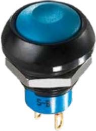 Pushbutton, 2 pole, red, unlit , 5 A/28 VDC, mounting Ø 13.6 mm, IP67, IPR5SAD6