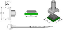 Desoldering tip, (W) 9.6 mm, JBC-C245306