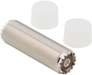 Coaxial adapter, UHF socket to UHF socket, straight, 083-1F