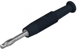 2 mm plug, solder connection, 0.5 mm², CAT O, black, MSTF 2 SCHWARZ