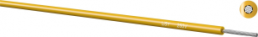 PTFE-switching strand, Li5Y_250V, 0.032 mm², AWG 32, yellow, outer Ø 0.48 mm