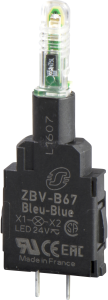 LED element, red, 24 V AC/DC, PCB pin, ZBVB47