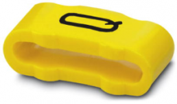PVC marking sleeve, imprint "Q", (L x W) 11.3 x 4.3 mm, yellow, 0826611:Q
