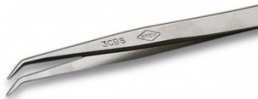 ESD precision tweezers, uninsulated, antimagnetic, stainless steel, 110 mm, 3CBS
