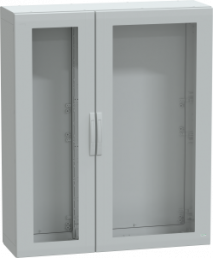 Control cabinet, (H x W x D) 1500 x 1250 x 420 mm, IP65, polyester, light gray, NSYPLA15124TG