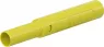 4 mm plug, screw connection, 2.5 mm², CAT II/CAT III, yellow, 66.2047-24