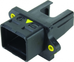 Bulkhead housing with seal for Push-Pull connector, black, 09455450042