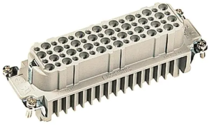 Socket contact insert, 24B, 64 pole, unequipped, crimp connection, with PE contact, 09210643101