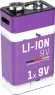 1315-0005 Ansmann Round Cell Batteries, 9V Block Batteries