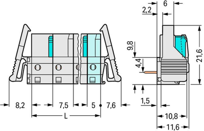 722-832/039-000 WAGO PCB Connection Systems Image 2