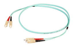 FO patch cable, SC duplex to SC duplex, 15 m, OM3, multimode 50/125 µm
