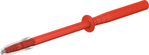 Test probe, plug 2 mm, 1 kV, red, 24.0239-22