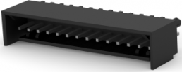 Pin header, 14 pole, pitch 2.54 mm, straight, black, 3-644487-4