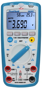 Digital multimeter P 3690, 10 A(DC), 10 A(AC), 600 VDC, 600 VAC, 50 nF to 100 µF, CAT III 600 V