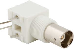 BNC socket 50 Ω, solder connection, angled, 031-5431-1010