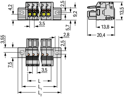 2734-106/031-000 WAGO PCB Connection Systems Image 2