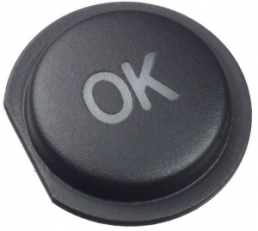 Cap, round, Ø 9.5 mm, (H) 2.05 mm, white, for short-stroke pushbutton Ultramec 6C, 10ZC16LMH11809