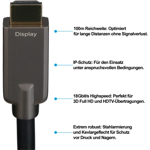 HDMI-AAOC-100,0M-2 TTL Network Assembled Audio Cables, Display cables Image 3