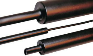 Heatshrink tubing, 4:1, (12/3 mm), Polyolefine, cross-linked, black