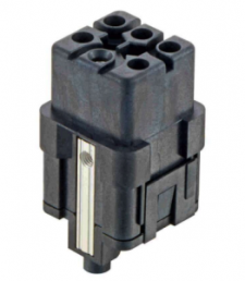 Socket contact insert, 3A, 5 pole, crimp connection, with PE contact, 09128053104