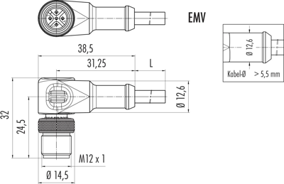 77 3527 0000 20708-0200 binder Sensor-Actuator Cables Image 2