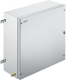 Stainless steel enclosure, (L x W x H) 150 x 480 x 480 mm, silver (RAL 7035), IP66/IP67, 1195110002