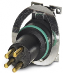 Plug, M8, 4 pole, SMD, screw locking, straight, 1412264