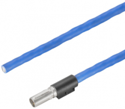Sensor actuator cable, M12-cable socket, straight to open end, 8 pole, 1 m, Radox EM 104, blue, 0.5 A, 2003820100