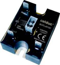 Solid state relay, 5-30 VDC, zero voltage switching, 24-440 VAC, 25 A, screw mounting, SCFL62100