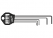 Pin wrench kit, 0.7 mm, 0.9 mm, 1.3 mm, 1.5 mm, 2 mm, hexagon