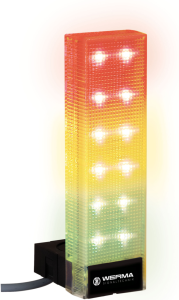 LED signal tower, green/red, 24 VDC, IP65