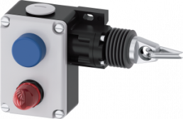 Cable-operated switch, 1 pushbutton, 1 indicator light red, 1 Form A (N/O) + 1 Form B (N/C), latching, 3SE7140-1BD00-0AS0