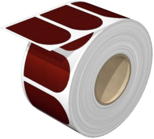 Polyester Device marker, (L x W) 47.75 x 27 mm, red, Roll with 1000 pcs