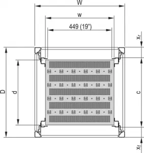 22117-845 SCHROFF Accessories for Enclosures