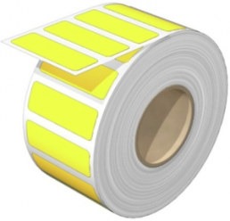 Polyester Device marker, (L x W) 45 x 15 mm, yellow, Roll with 450 pcs
