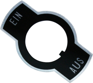 Sign "Ein-Aus", for toggle switch, U99