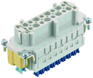 Socket contact insert, 16B, 16 pole, cage clamp terminal, with PE contact, 09330162778