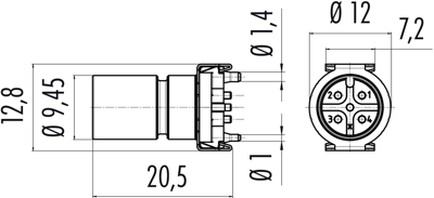 09 0433 600 05 binder Sensor-Actuator Connectors Image 2