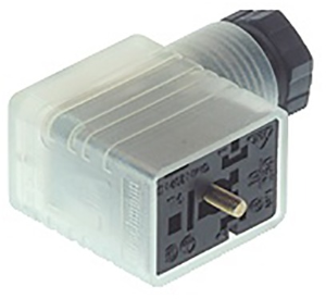 Valve connector, DIN shape B, 2 pole + PE, 30 V, 0.25-1.5 mm², 934460003