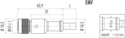 77 3530 0000 20703-0200 binder Sensor-Actuator Cables Image 2