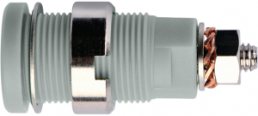 4 mm socket, screw connection, mounting Ø 12.2 mm, CAT III, gray, SEB 6445 NI / GR