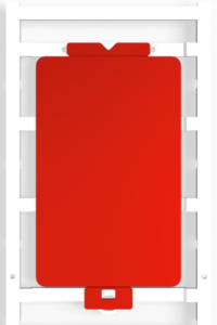 Polyamide Device marker, (L x W) 85 x 54 mm, red, 10 pcs