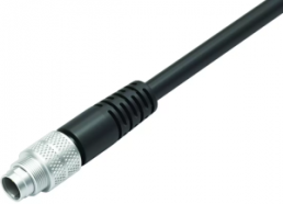 Sensor actuator cable, M9-cable plug, straight to open end, 3 pole, 2 m, PUR, black, 4 A, 79 1405 12 03