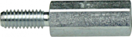 Hexagon spacer bolt, External/Internal Thread, M2.5/M2.5, 15 mm, steel