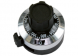 Analogue adjustment knob, 6.35 mm, 15, silver/black