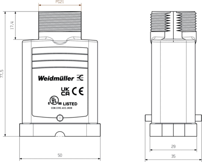 2937390000 Weidmüller Housings for HDC Connectors Image 2