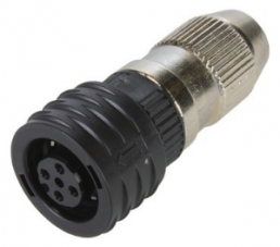Socket, M12, 4 pole, Outer Push-Pull, straight, 21031112415